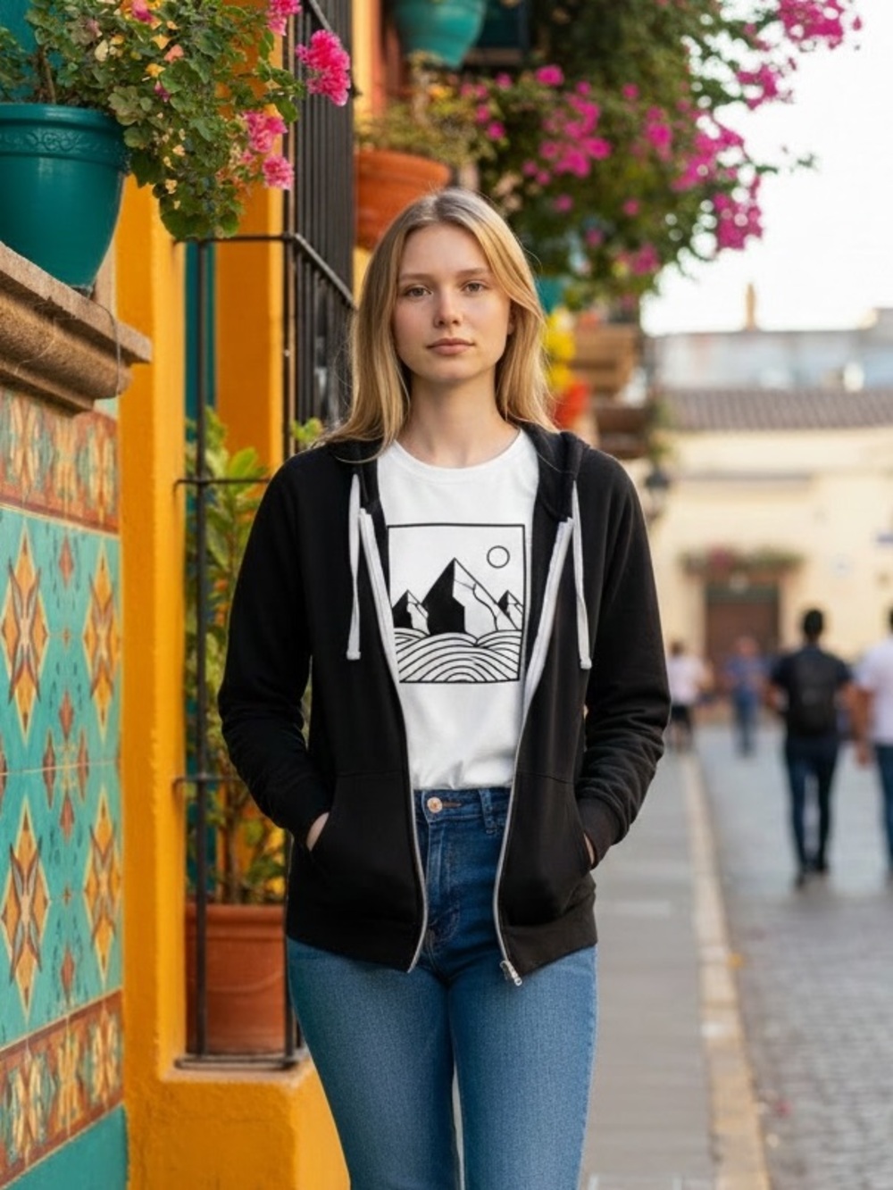 SO The Lounge Life Black Zip Up Hoodie l
